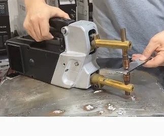 High-Current 5800A Double-Sided Spot Welder 220V for Automotive Sheet Metal Repair, Heavy-Duty Panel Welding Tool