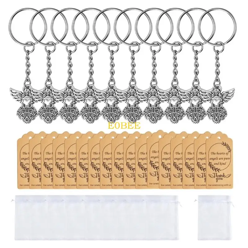 

E0be First Carmon Gift Dired Bundle Angel Charm Bulchains Прочный дизайн цинк сплав с благодарностью и натуральный шпагат