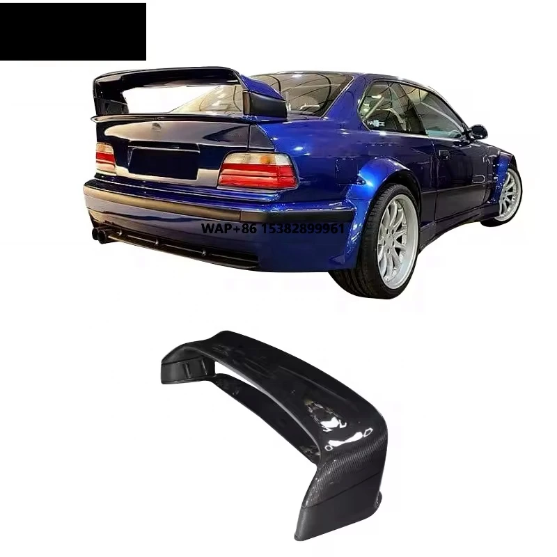 

Carbon Fiber Rear Trunk Spoiler for 3 Series E36 Car Body Kit Double Layered Back Boot Tail Wing Exterior Parts Accessory