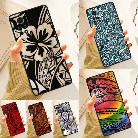 Polynesian Mix Case For Samsung Galaxy S24 Plus S23 S20 S21FE Lite S22 Ultra Note 20 S8 S9 S10 Phone Coque