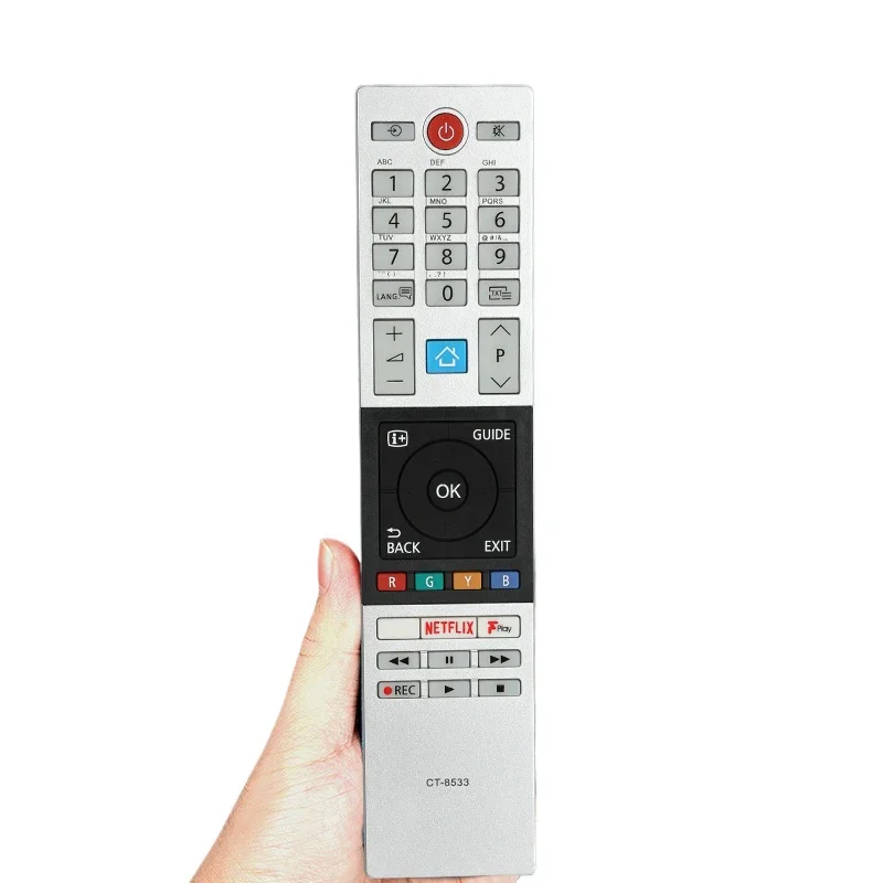 CT-8533 Replacement Remote Control for TOSHIBA 2018/2019 TV Models with Netflix Fplay Remote Control 2863DB 3862DB 3863DB 3863DB