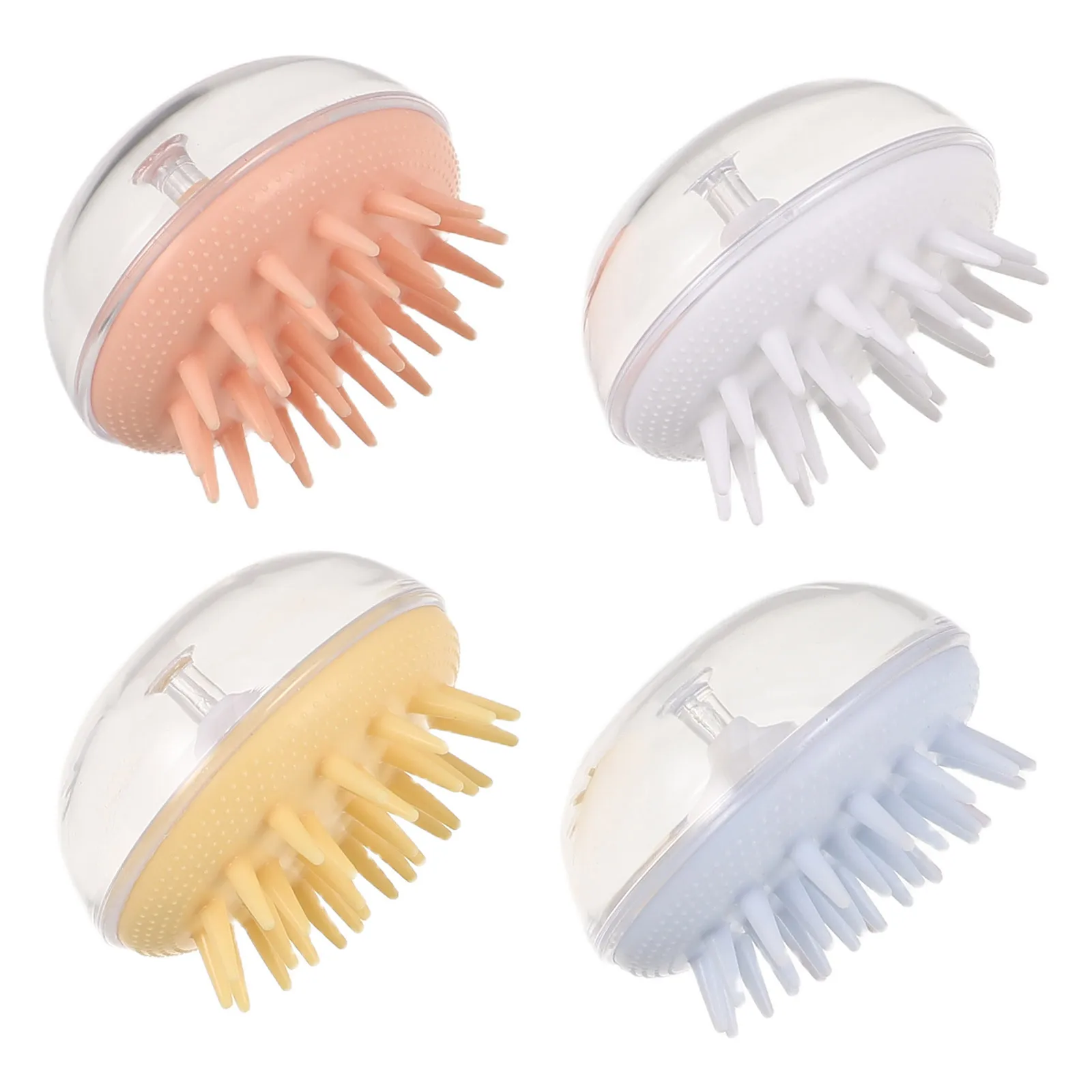 

4Pcs Dog Shampoo Bath Brush Soft Massage Grooming Comb for Long Short Haired Cats Dogs Hair Brush for Dogs Pet Grooming Comb