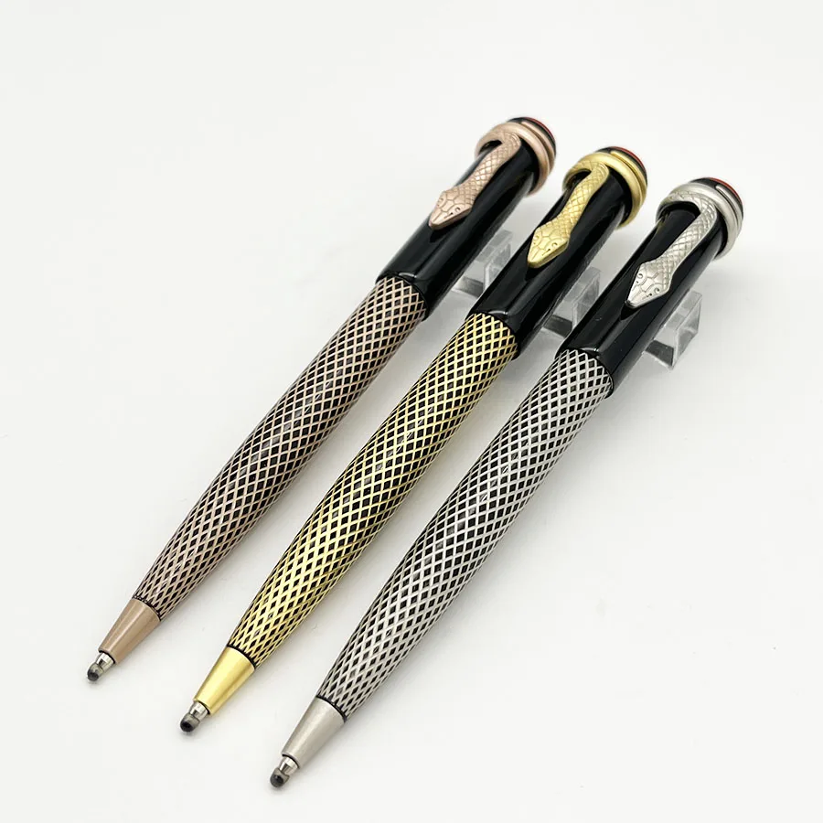 Limited Edition 1912 Heritage Collection Snake Clip Rollerball Pen High Quality MB Black & Brown & Red Writing Ballpoint Pens