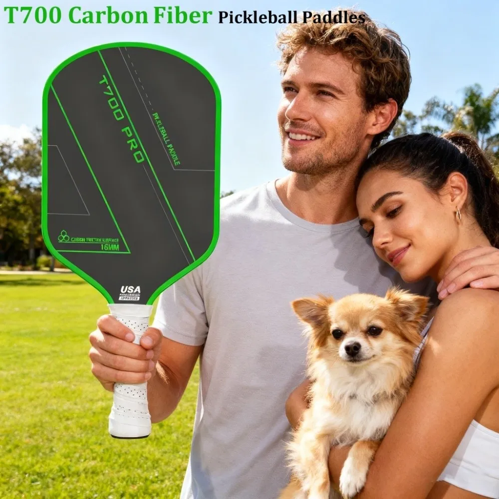 

T700 PRO Pickleball Paddles Carbon Fiber Non-Slip Pickleball Rackets Lightweight Frosted Surface Professional Game Supplies for