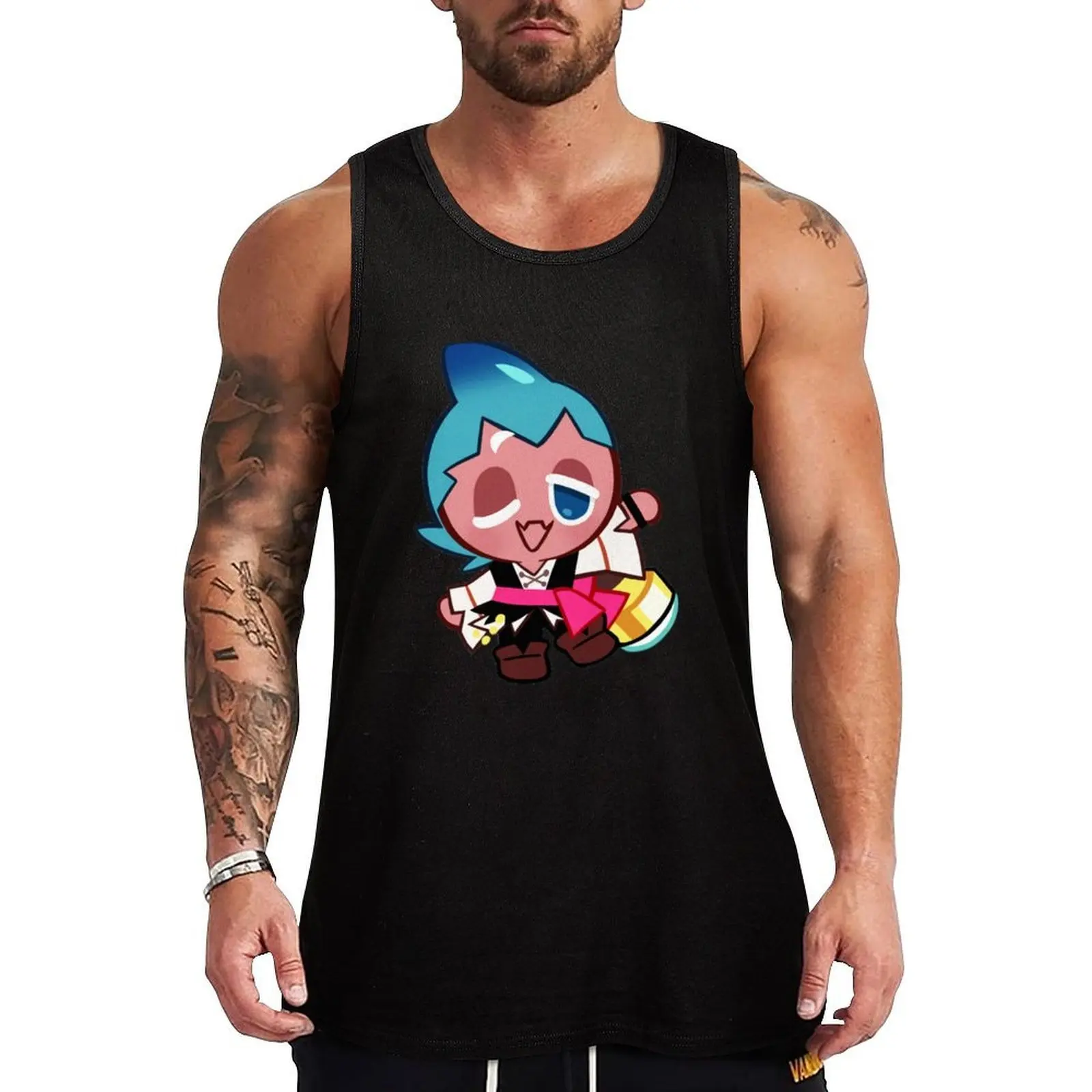 

Sorbet Shark Cookie! Cookie Run Kingdom Tank Top Construction Tank Top Workwear Sleeveless Wear