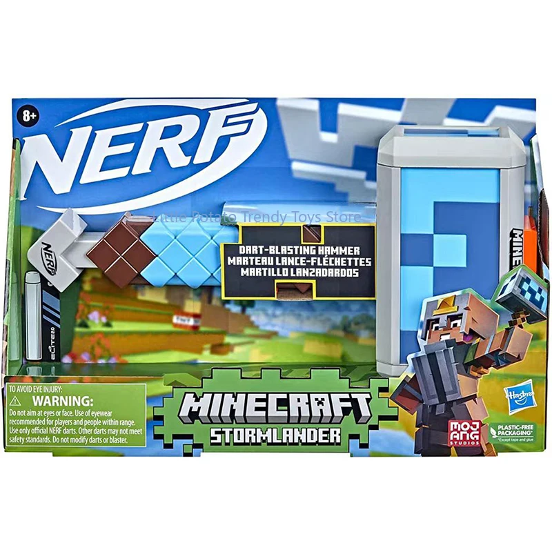 ¿Es el Hasbro Heat Nerf Minecraft Stormlander Hammer Sword Bow Target Desktop Case una buena opción para fans de Minecraft y coleccionistas de Nerf?