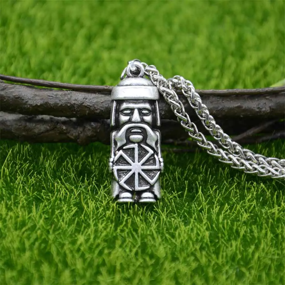 Nostalgia Slavic Kolovrat Pendant Norse Pagan Slavs Necklace For Men Amulet Talisman Jewelry