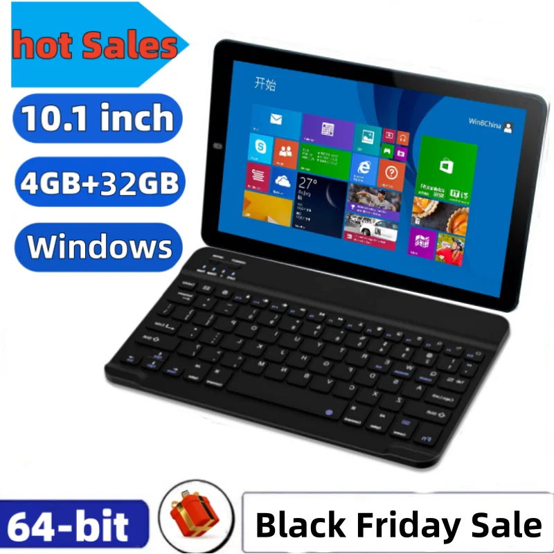 

Big Sales 10.1 INCH MLT10W N4000 CPU 64 Bit 2 in1 Tablet PC 4GB DDR RAM 32GB ROM WINDOWS 10 with Keyboard Battery 6000mAh