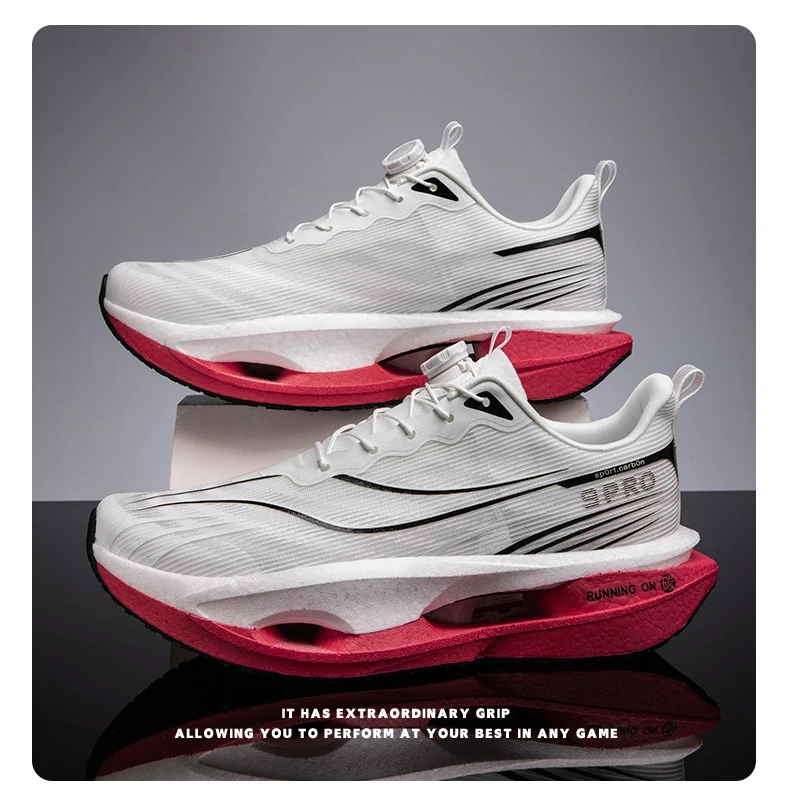 Herren-Sportschuhe, Laufschuhe mit Carbonplatte, Marathon-Sneaker für Herren, Rennschuhe, stoßdämpfende Sportschuhe für Damen. – Detail 27