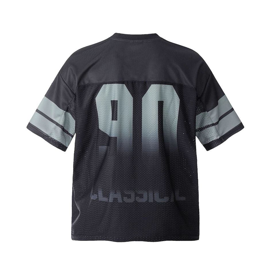 Vintage Jersey T-Shirt Men Y2K Graphic Letter Print Sport Breathable Tshirt Harajuku Hip Hop Casual