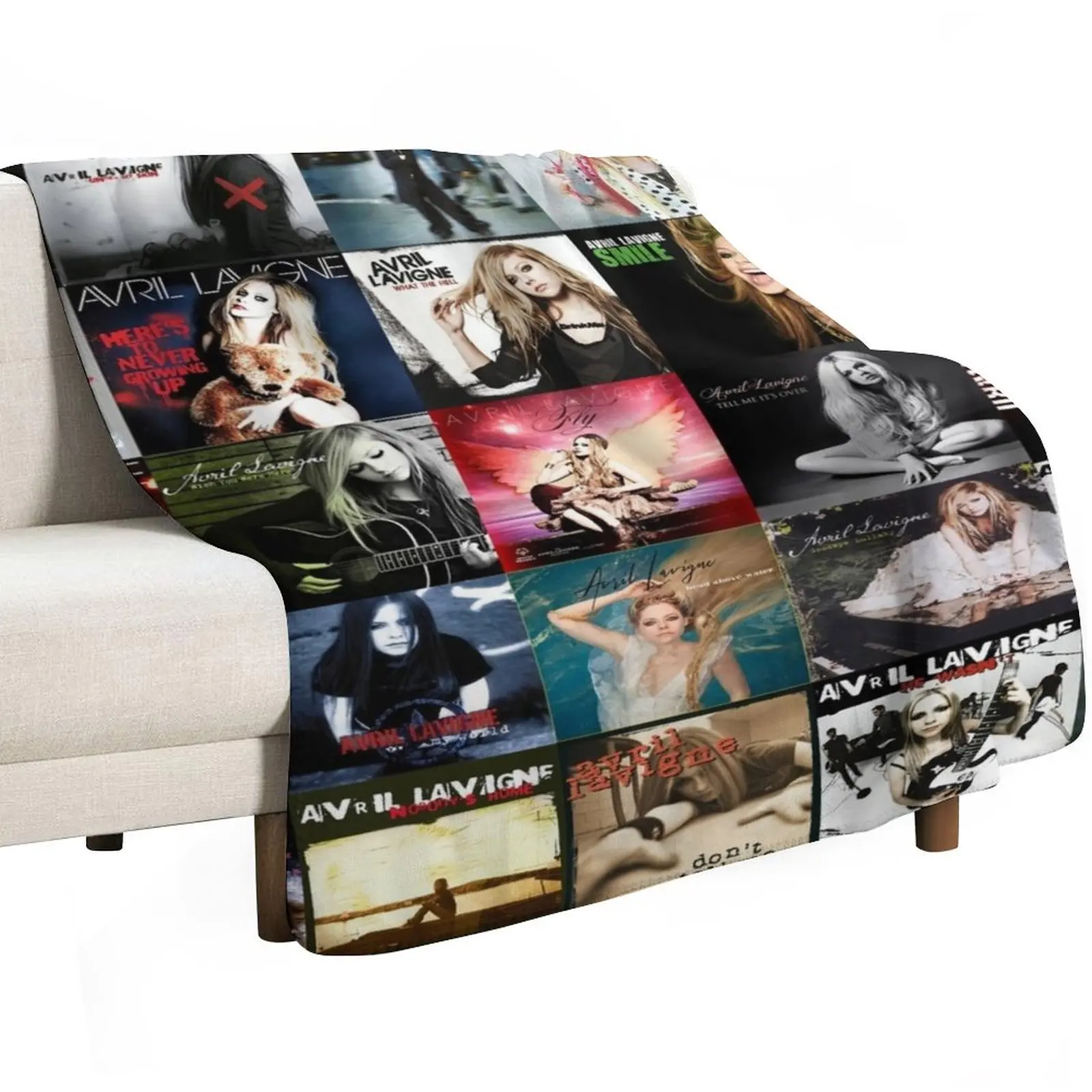 

Ai Avril Lavigne Quilt For Fans Throw Blanket Plaid on the sofa Winter beds Sofa Quilt Blankets Sofas Of Decoration Blankets