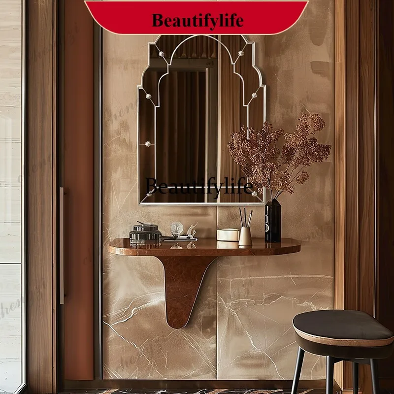 p182 French vanity mirror bedroom vanity mirror living room dining room background wall decorative mirror