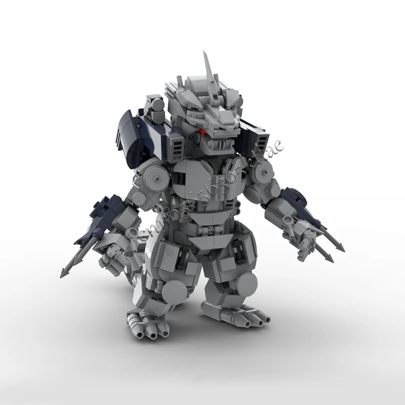 718 peças moc estilo ficção científica dominador modelos monstro mecânico personalizado diy série cinza montagem criativa presentes das crianças