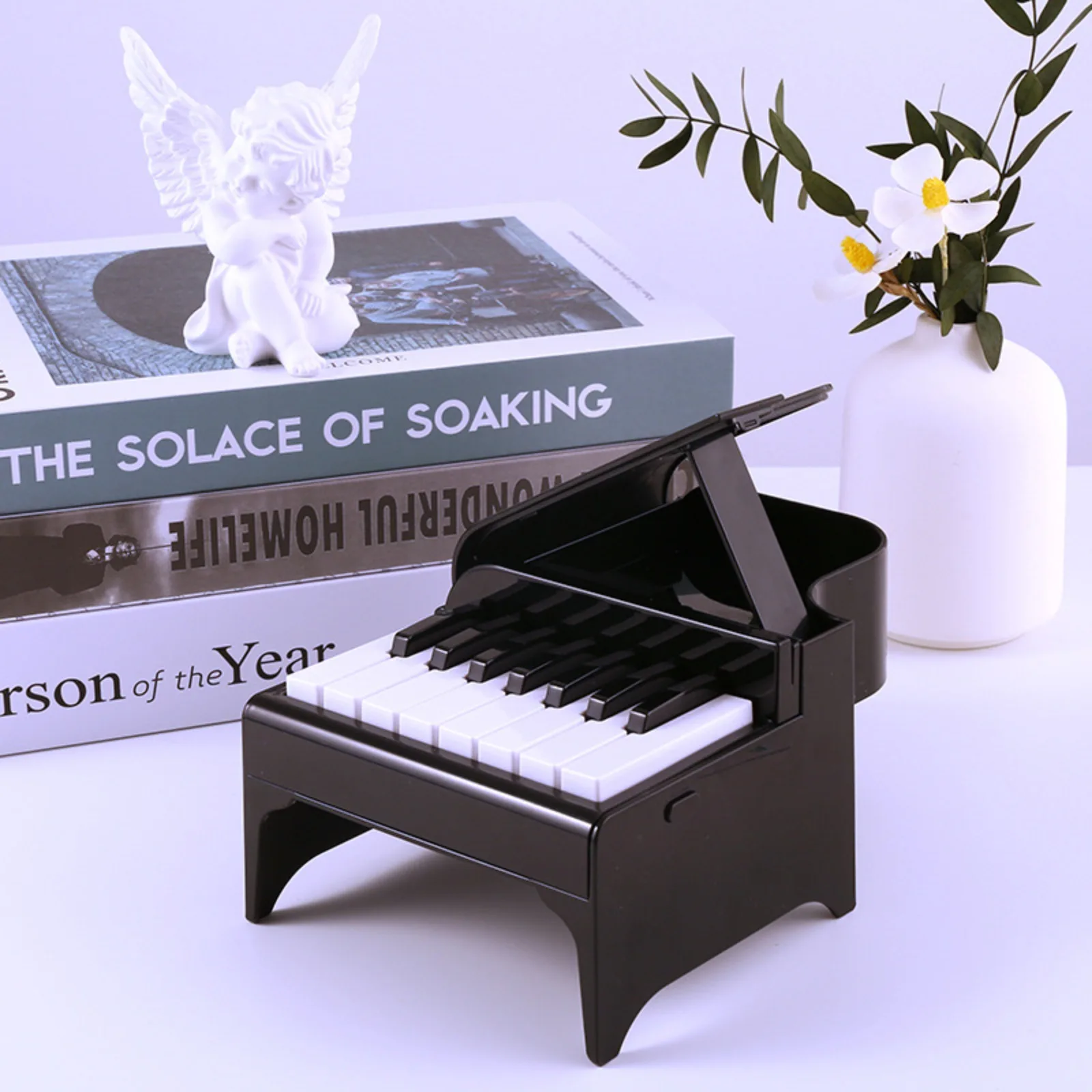 Melodic Harmony: Playable Piano Desk Calendar 2024 | 3D Memo Pad Creative Time Piece Calendar With 52 World Famous Songs