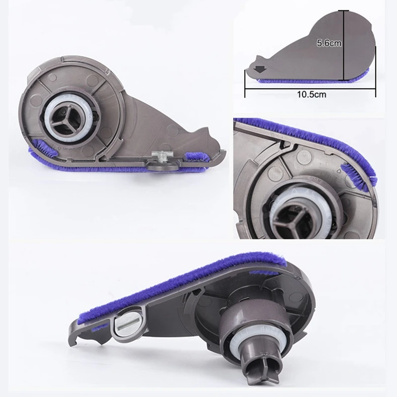 فرشاة استبدال غطاء البلاستيك لينة المخملية شفط رئيس الجانب غطاء فرشاة استبدال غطاء ل دايسون V6 V7 V8 V10 V11 مكنسة كهربائية
