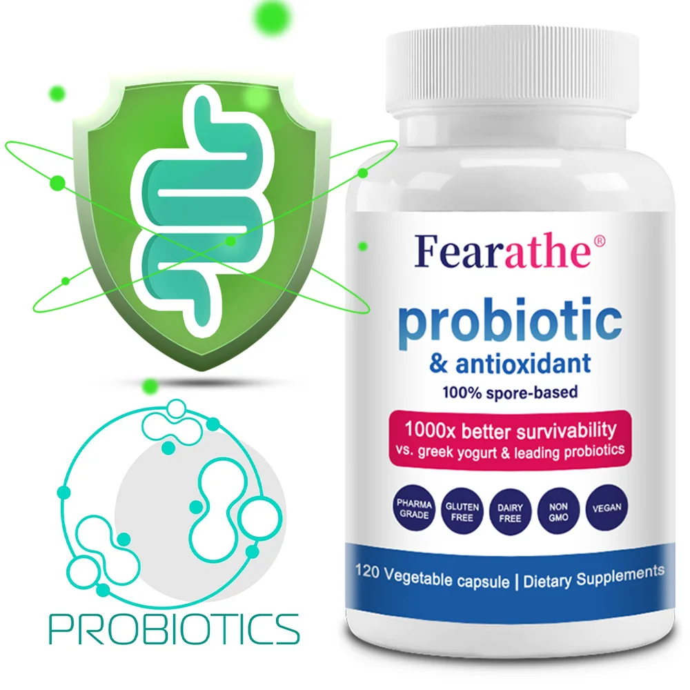 Probiotics for Men and Women - Spore-Based Probiotics, Supports Digestive, Gut Health, and Immune Health, 120 Capsules