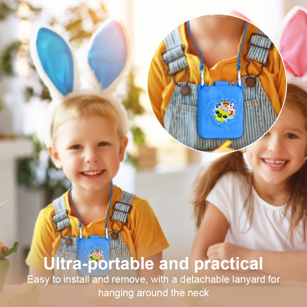 

Silicone Case Washable Protective Skin Sleeve with Lanyard Silicone Protective Case for Bitzee Magicals Virtual Electronic Pets