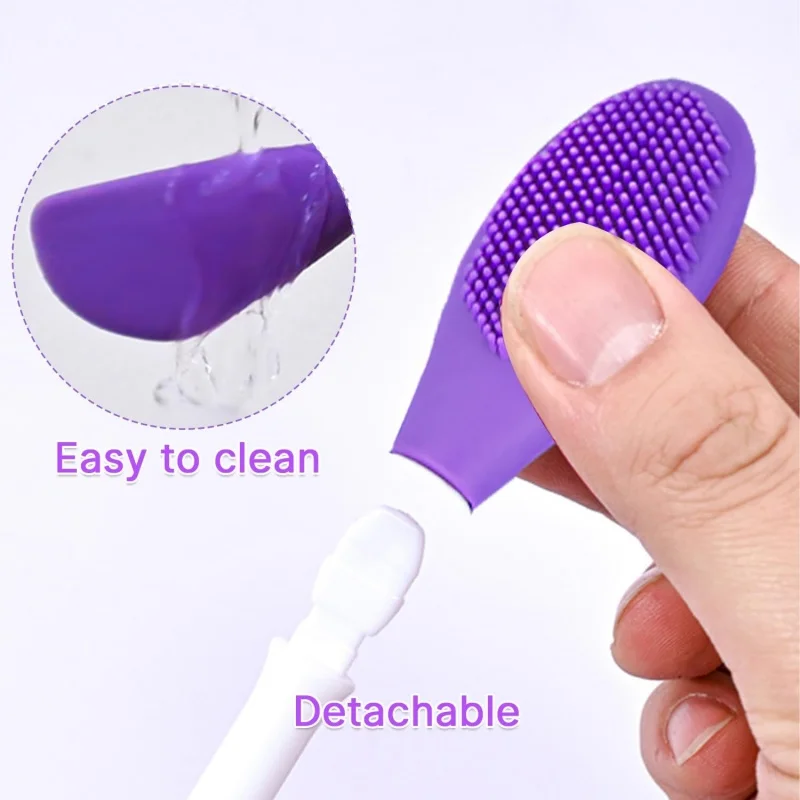 8/4/2 Stuks Gezicht Borstel Set Siliconen Gezichtsmasker Applicator Dubbele Hoofd Lotion Spatel Mee-eter gezicht Lip Peeling Huidverzorging Gereedschap