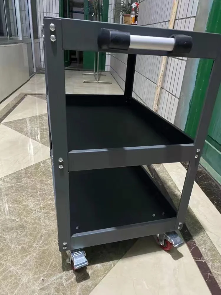 3-tier Tool Cart Rolling Storage Organizer Utility Trolley Cart for Workshop Service CartMobile Tool Stor