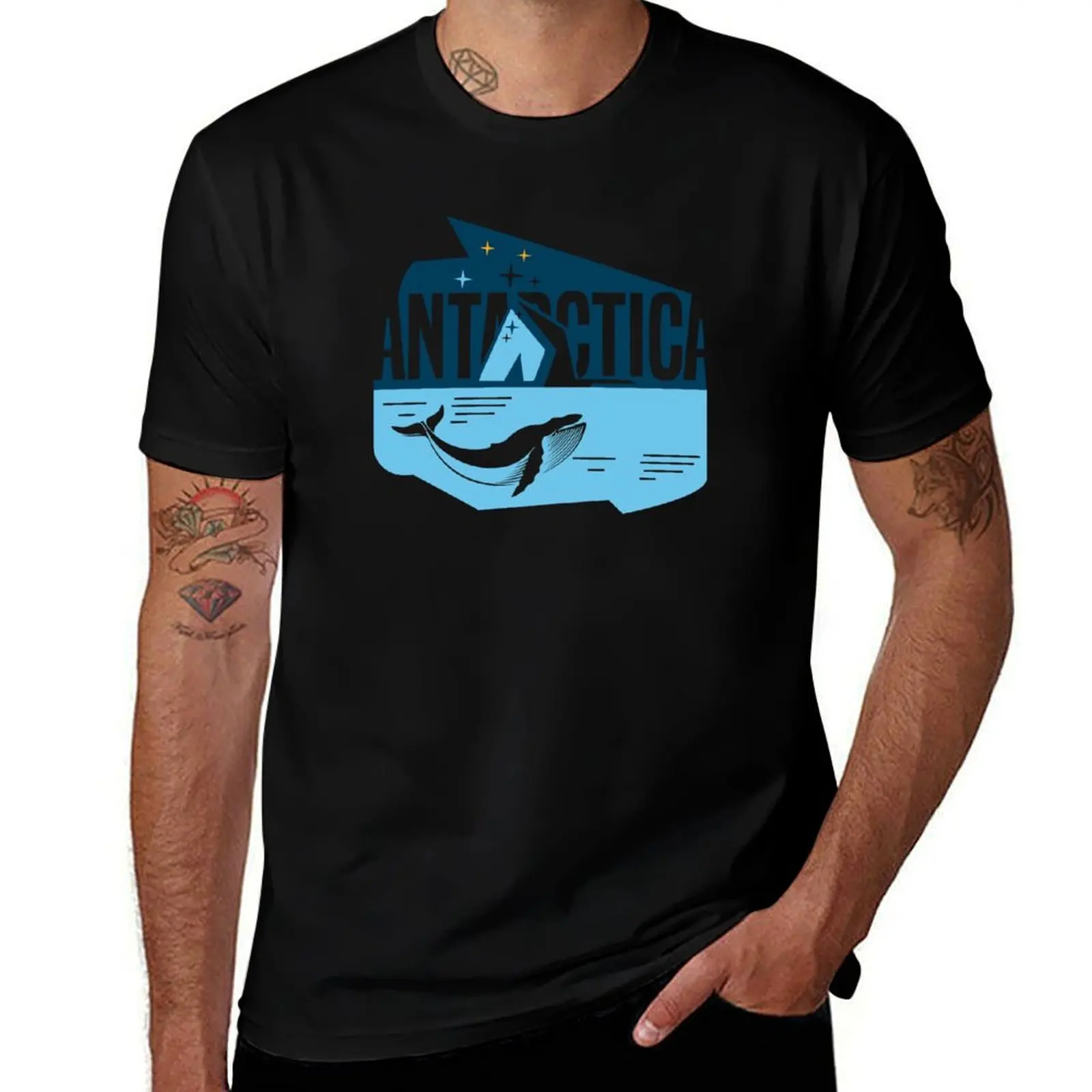 

custom cotton t Antarctica T-Shirt print 100% man t t shirt designer shirt shirts