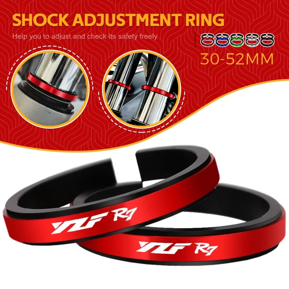 

FOR YAMAHA YZFR7 YZF-R7 YZF R7 Motorcycle Adjustment Shock Absorber Auxiliary Rubber Ring CNC Accessories Fit 30MM-52MM