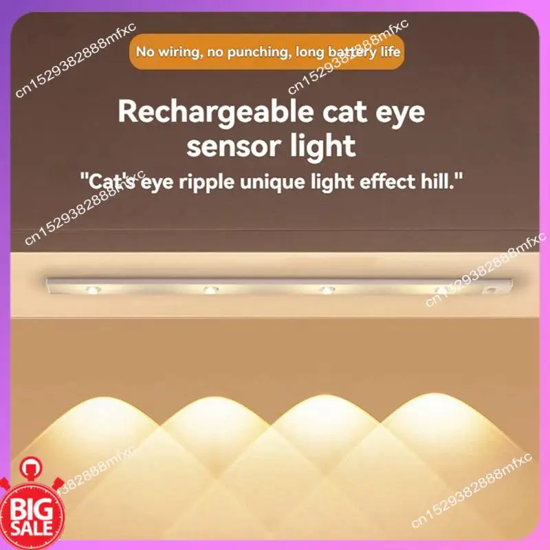 

Big Deal Tri-Color LED Cabinet Lamp With Motion Sensor, Magnetic Base, Ultra-Thin Atmosphere Lamp, Wine Cabinet Wardrobe.