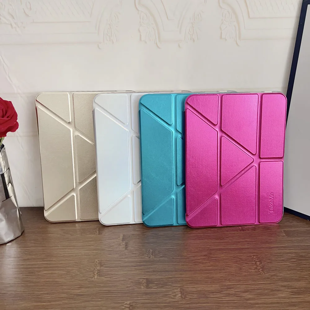 

Tablet Case for iPad Air4 2020 Shockproof Protective Y-Fold Back Cover for iPad Pro 11 2021/2022 Model