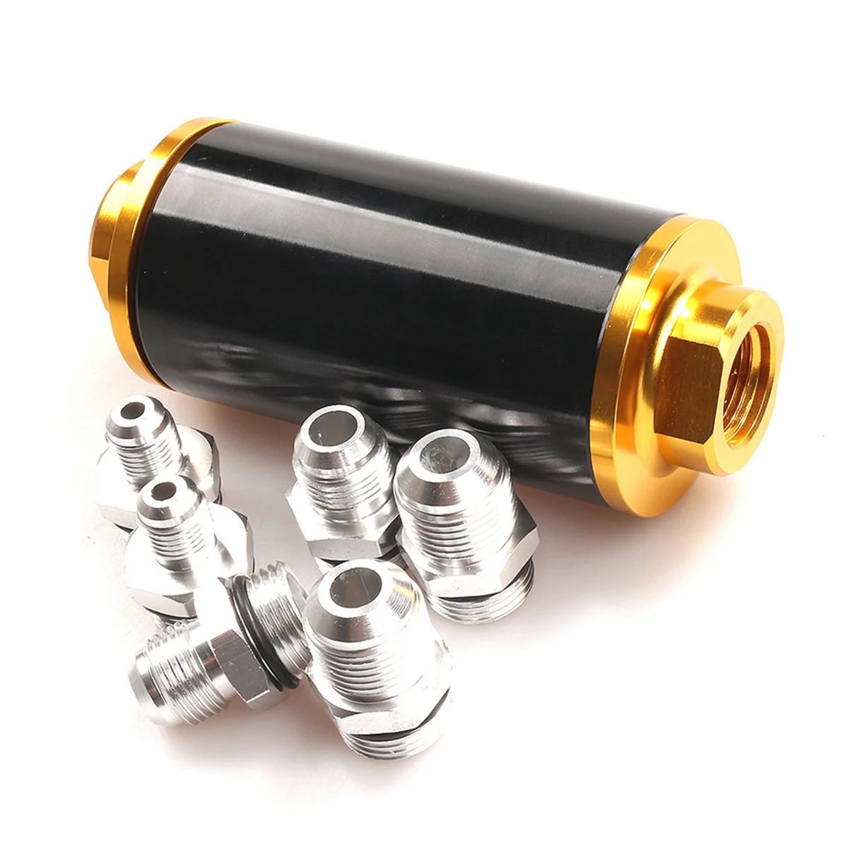 58MM Universal for Fuel Filter Gasoline Filter Black Magnetized Gasoline Filter Element Filter Car Modification Parts