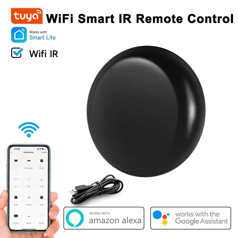controle-remoto-inteligente-tuya-wifi-ir-substitui-controles-de-tv-dvd-aud-e-ac-funciona-com-alexa-e-google-home-para-casa-inteligente