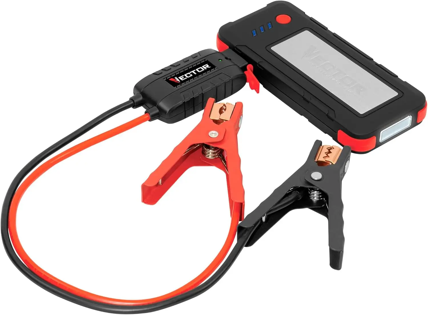 SS16LV 1600A Lithium Jump Starter، USB-A/C، 3.1A، مدخل/خارج الطاقة، ضوء LED، مشابك شديدة التحمل #1