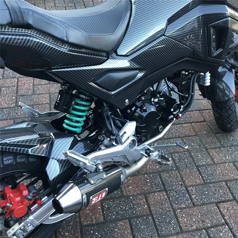 

Plain Motorcycle Side Cover Frame Trim For Honda GROM MSX125 2016-2020 Accessories Carbon Fiber