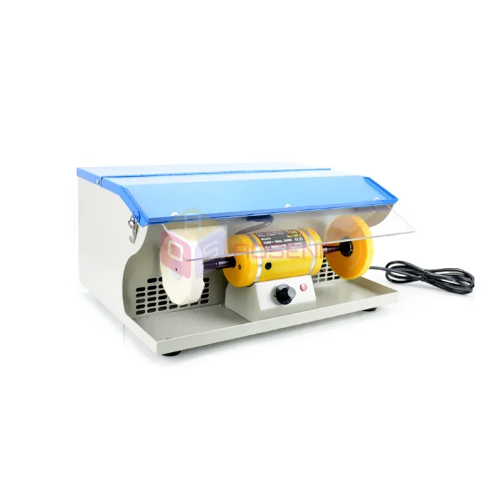 

DM-5 Polishing Buffing Machine Dust Collector TableTop with Light Dental Polisher 110V/220V Bench Buffer Polisher Grinder