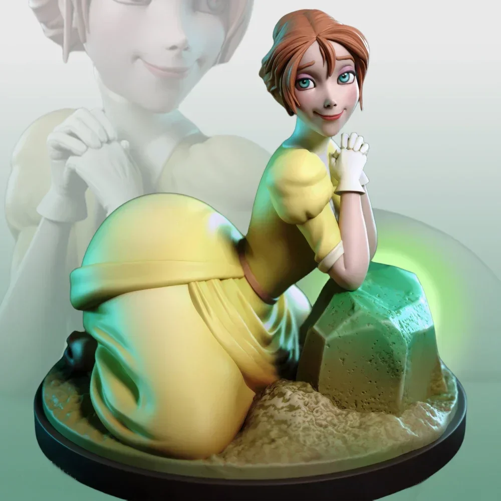 

Jane Porter Miniature 1/24 Anime Figure Model Kit, Unpainted Hobby Resin Kit, A428,