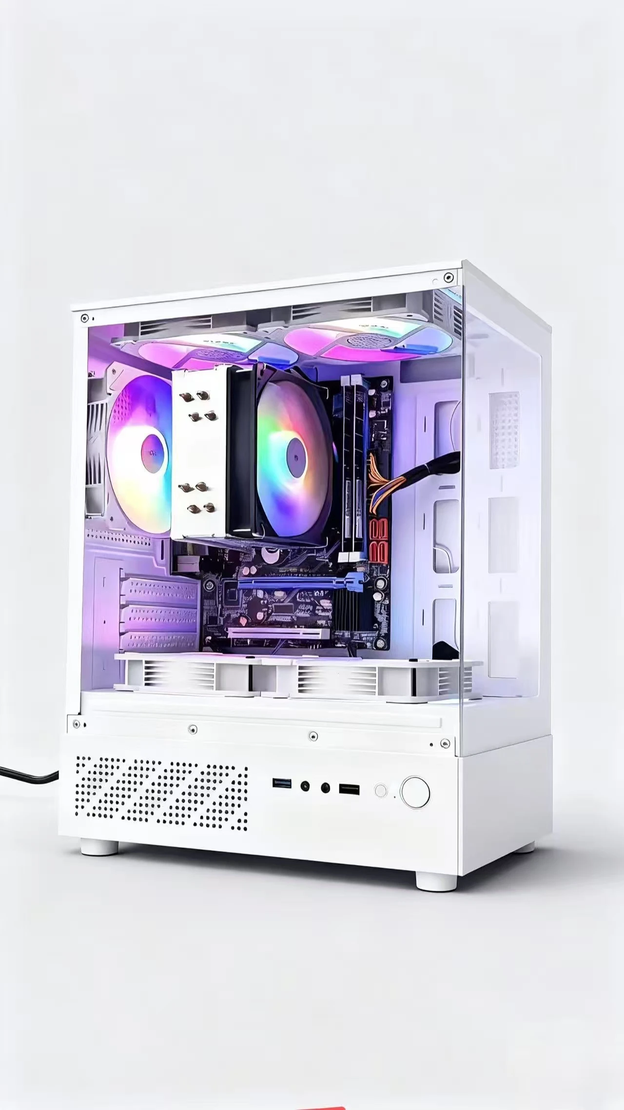 لعبة سطح المكتب المضيف Core I3 I5 I7 CPU 8G RAM 120GB 256GB 512GB SSD توريد الكمبيوتر المكتبي للألعاب مع بطاقة الرسومات