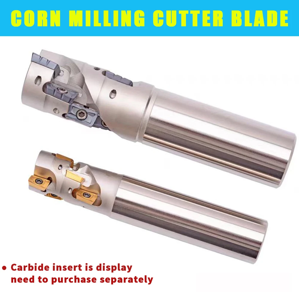 BAP300/BAP400 Corn Milling Cutter Rod Rough Cutting Spiral Groove Machining Center Tool Carbide Insert Side Milling