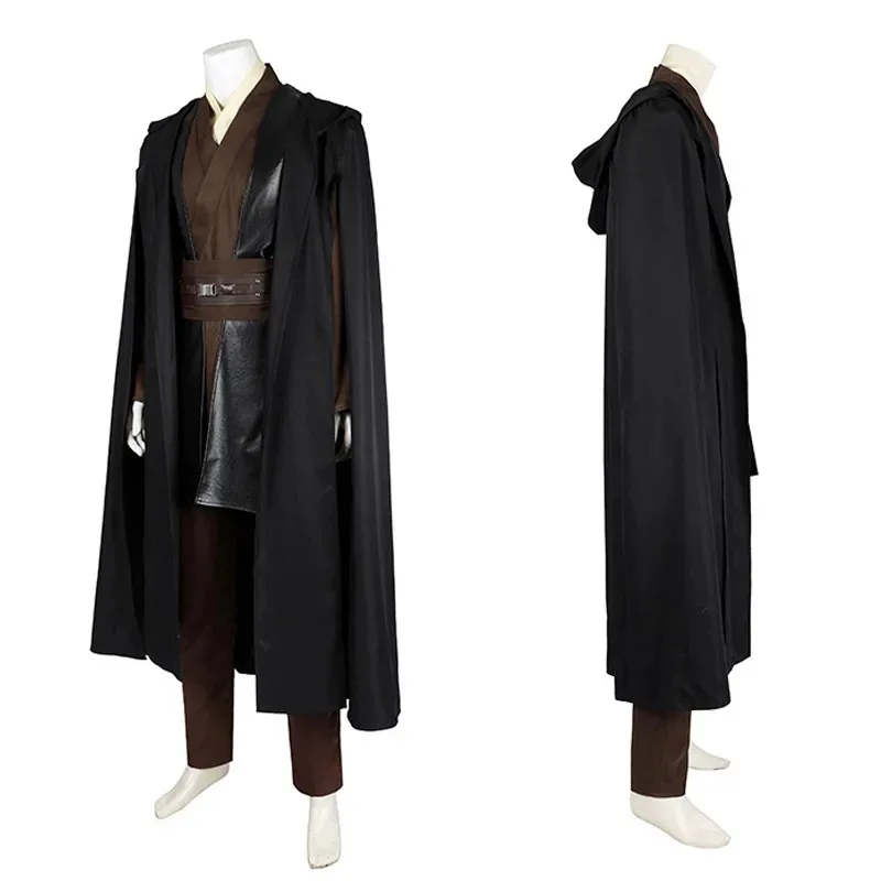 

CyHalloween Party Anakin Skywalker Cosplay Costume Padawan Jedi Knight Uniform Set Attack Of The Clones Anakin's Stage Costumes