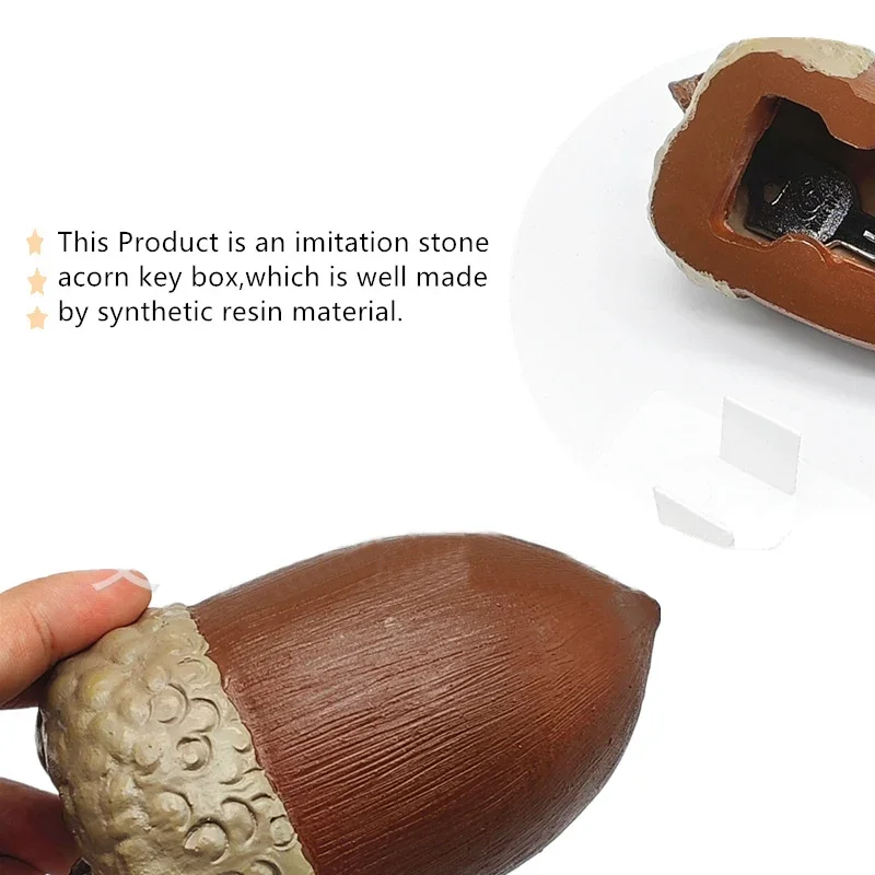 Hidden Safe Creative Oak Key Box Valuable Personal Items Safe Transfer Disguise Storage Treasure Medicine Ornament Box