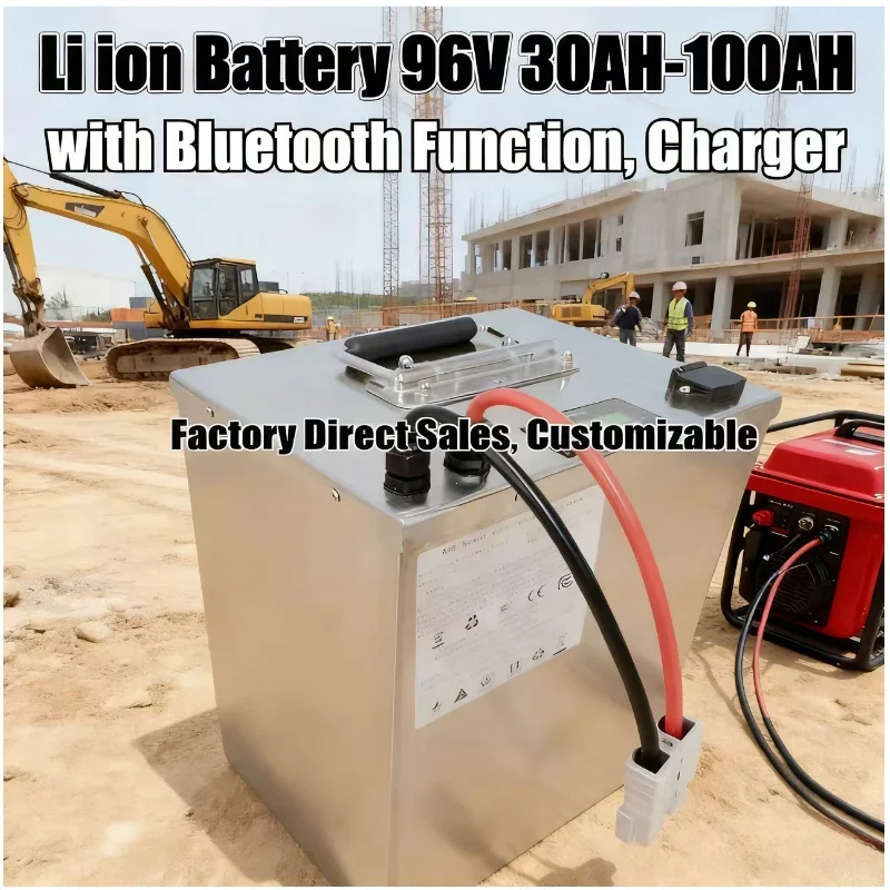 

Литий-ионный аккумулятор 96 В, 30 Ач-100 Ач с Bluetooth BMS, 5000 Вт для зарядного устройства AGV/мотоцикла/самоката/работа в комплекте, аккумулятор 5000 Вт, 96 В
