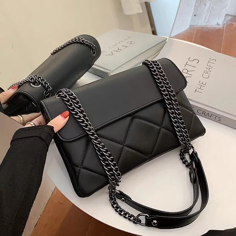 Bag Women's Shoulder New Diamond Grid Chain Versatile Small Square High-End Fashionable Popular Crossbody Handbags For Women