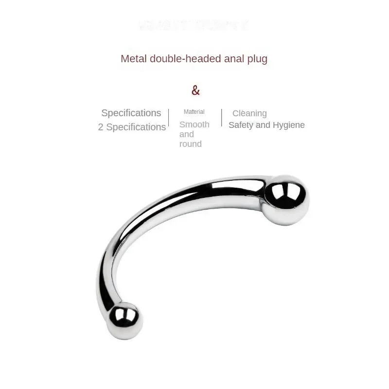 Anal Plug Dildo Stainless Steel G Spot Wand Massage Stick Pure Metal Penis G-Spot Stimulator Sex Toy for Women Men