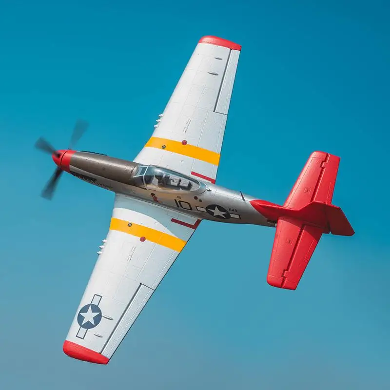 Model samolotu strzałkowego 850mm P51 Wild Horse odporny na upadki, model samolotu o stałym skrzydle, elektryczny, zdalnie sterowany, samolot z II wojny światowej z śmigłami.