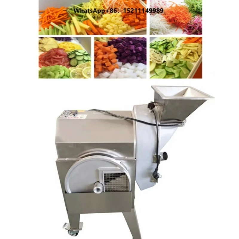 Automatic Small Vegetable Grinder Cutter Chopper Slicer Dicer Industrial Fruit Vegetable Processing Machine SUS304 Stainless