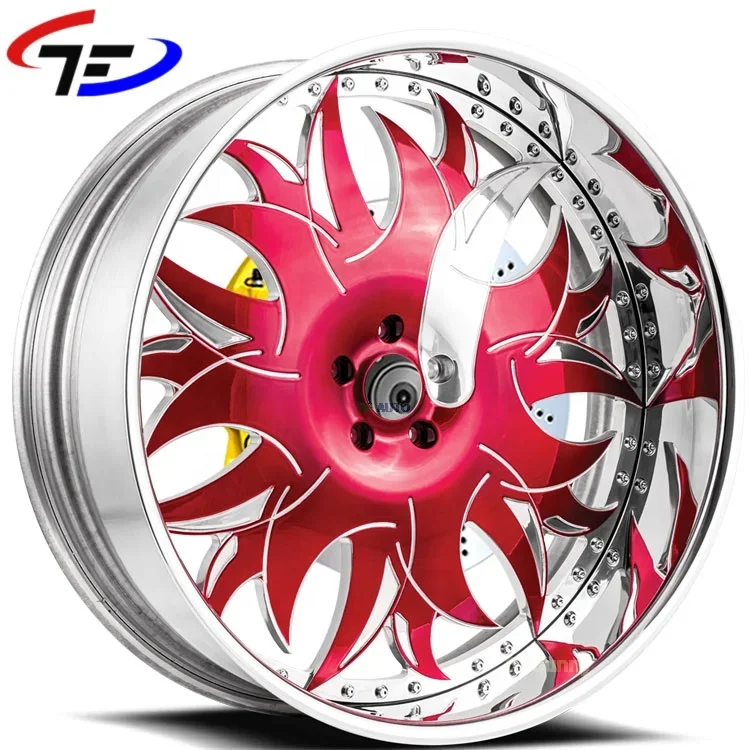 

5X127 Custom Forgiato 2 Piece Chrome 22X8.5J Forged Deep Dish Wheels Concave