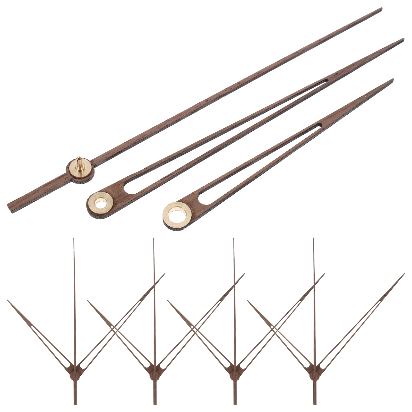 

5 set 5 Sets Diy Wooden Clock Kit Cross Stitch Copper Sleeve Creative Home Office Decor Accurate Time Display Replacement Parts