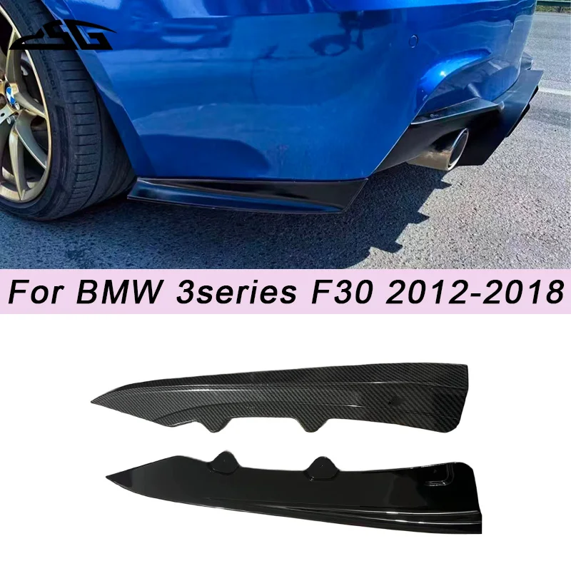 

Задний бампер из углеродного волокна, боковой диффузор, разветвители для BMW 3 серии F30 M-Sport 2014-2018, задний бампер, губа, автозапчасти