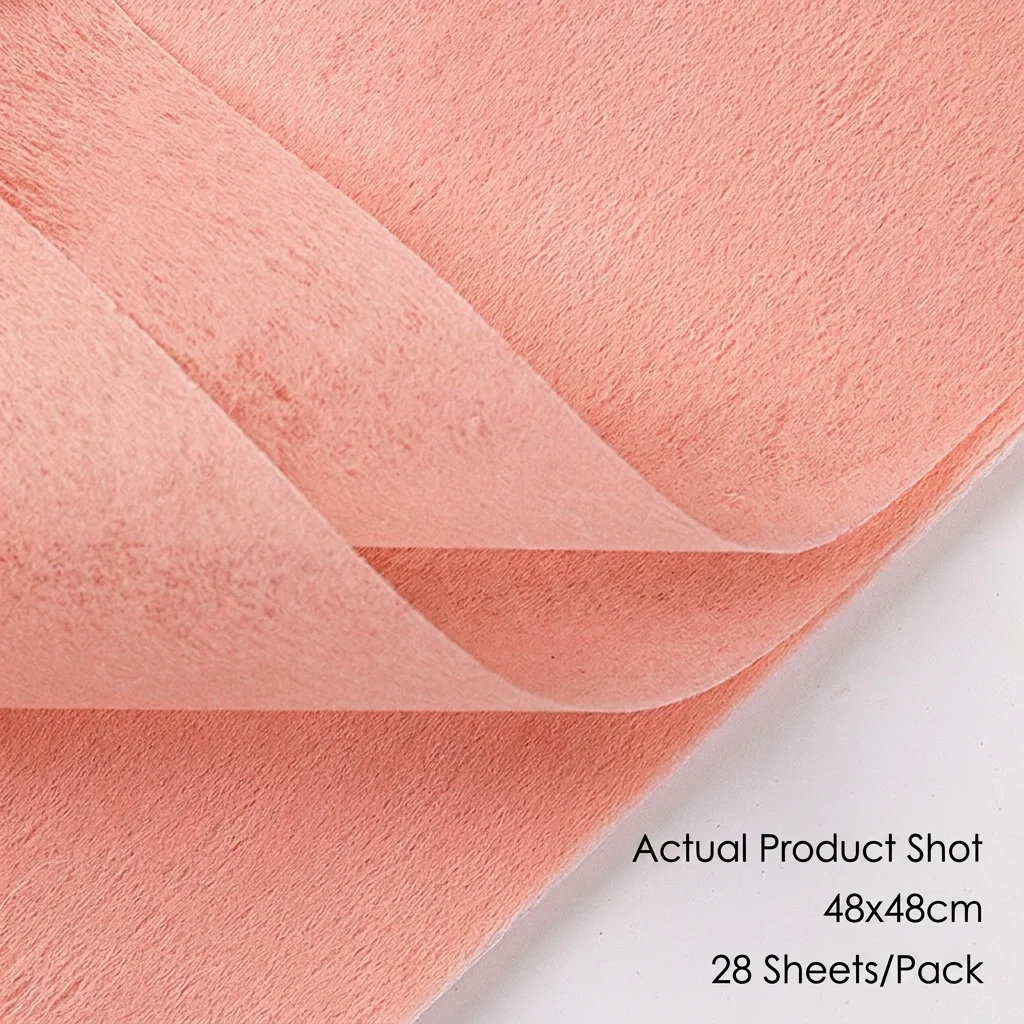 Craft Wrapping Paper Flexible Flower Bouquet Wrapping Non-Woven Fabric Paper Hazy Texture Milk Cotton Paper For Scrapbooking