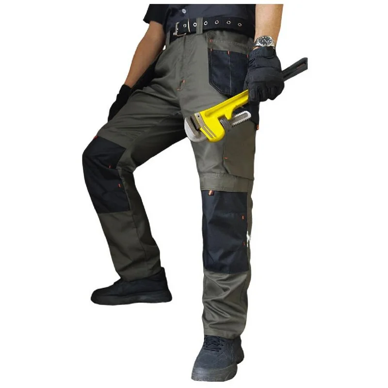 Men\'s Multi-Pocket Cargo Pants Outdoor Work Pants Multiple Styles Wear-Resistant Cargo Trousers With Knee Pads