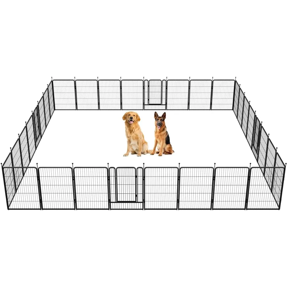 

Rollick Dog Playpen for Yard, RV Camping│Patented, 40 inch 32 Panels