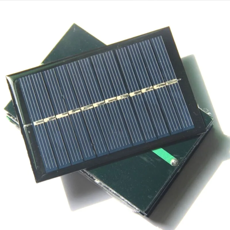 Mini paneles solares de 6V, célula Solar policristalina de 0,6 W para sistema de iluminación Solar, cargador de Panel Solar DIY, 90x69MM, 5 uds.