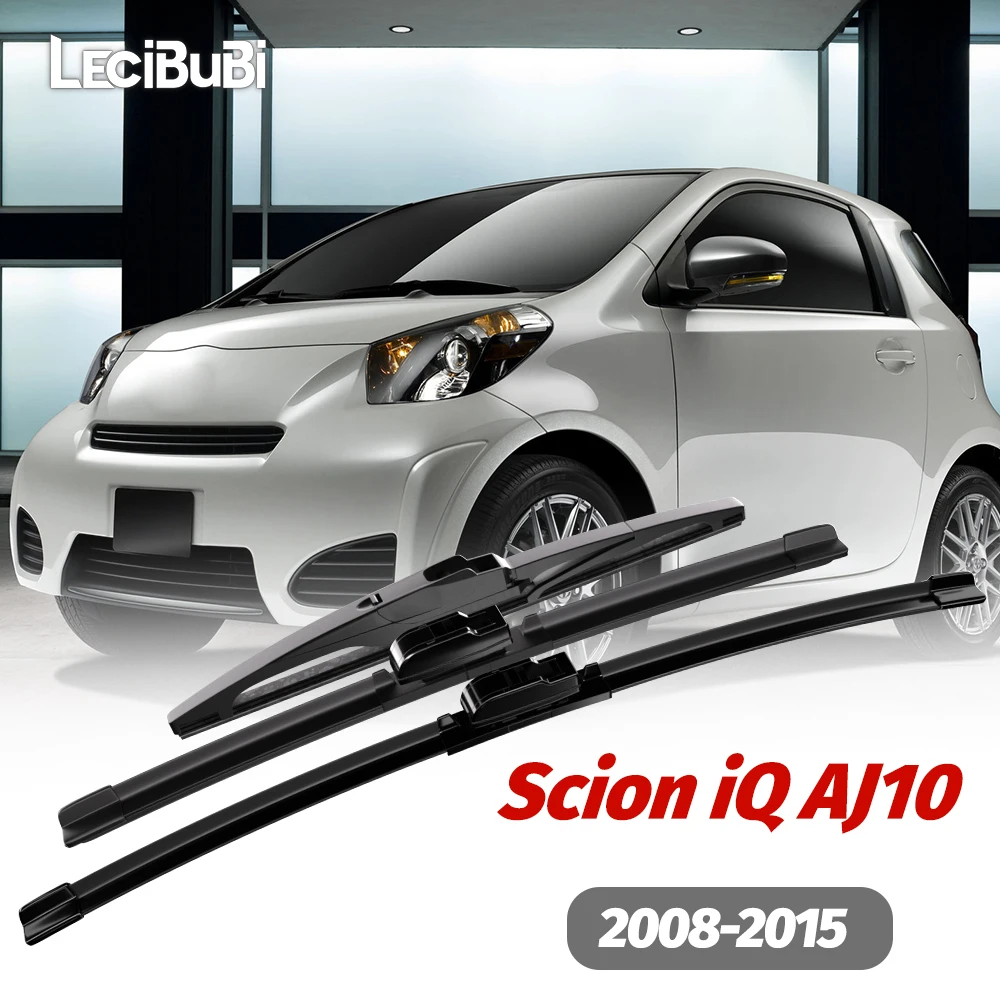

1set Front & Rear Windshield Wiper Blades Windscreen Wipers For Toyota Scion iQ AJ10 2008-2015 2009 2010 2011 2012 Accessories